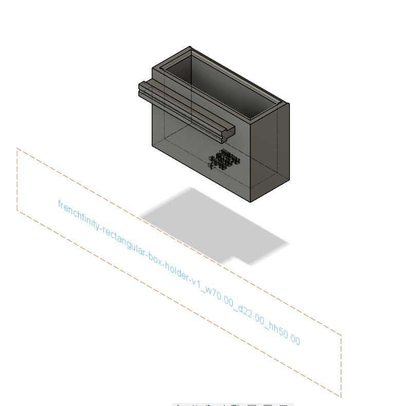 Frenchfinity French Cleat Rectangular box holder (Fixed)