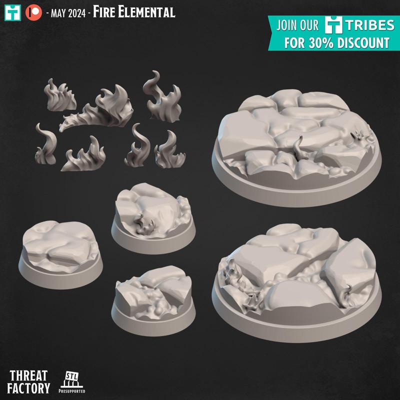 Fire bases and flames