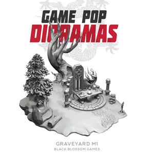 DRM020 Graveyard M1 Diorama :: Game Pop Dioramas :: Black Blossom Games