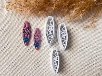 Polymer Clay Earring Mold 62