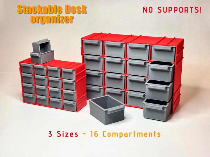 Workshop / Desk Organizer / Stackable / 3 Sizes 