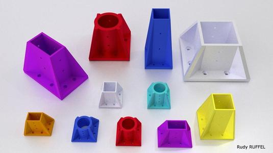 Parametric Fixing Table Leg -OpenScad