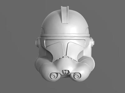 C galaxy  Trooper P2 Helmet Fan Art
