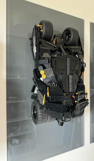 BrickBatmanTumbler 76240/76023 Wallmount Plexiglas