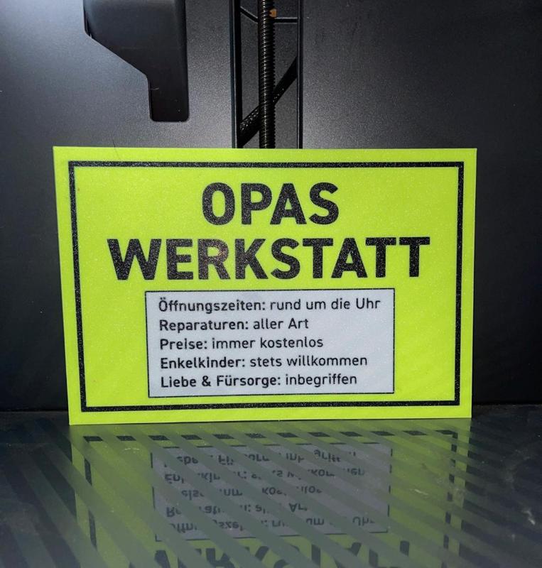 Funny Sign: Grandpa's Workshop