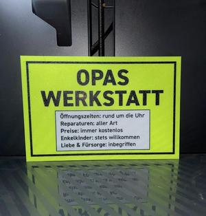 Funny Sign: Grandpa's Workshop
