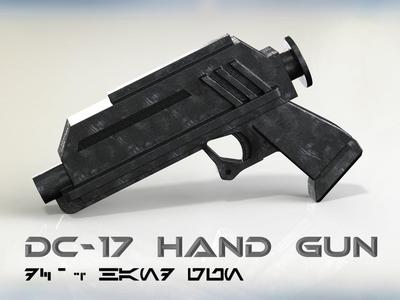 DC-17 Handgun (Clone Wars Animated Version)