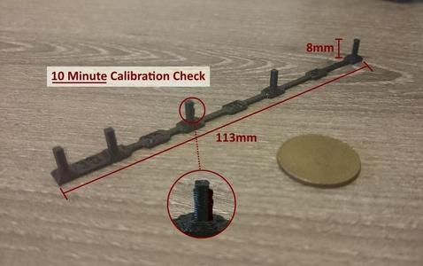 10M Test V1 - 10 Minute Mini Calibration Print Test for Oozing/Retraction at Different Distances