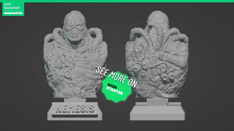 NEMESIS ULTRA-DETAILED SUPPORT-FREE BUST 3D MODEL   