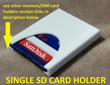 Single SD Memory card holder