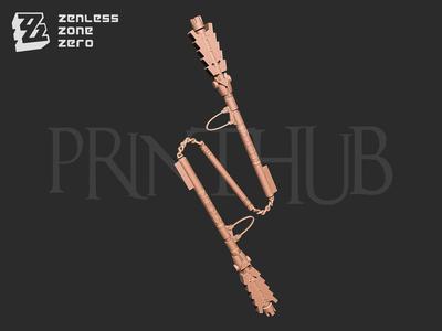 Zenless zone zero Qingyi three section staff for cosplay