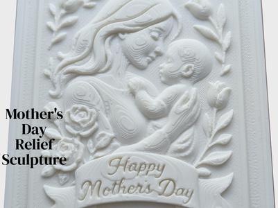 Mother's Day Embrace - Relief Sculpture Gift