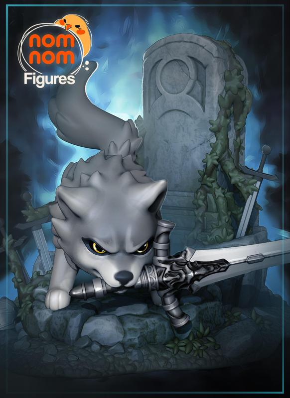 Chibi Great Grey Wolf Sif - Dark Souls