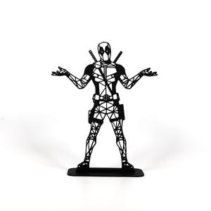 Geometric Low Poly Shrugging Deadpool