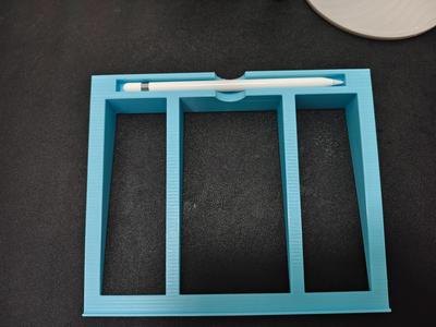 iPad drawing stand with pen holder