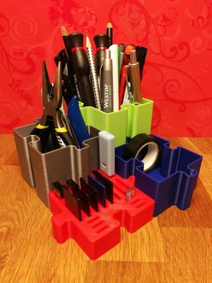 puzzle pen holder sd