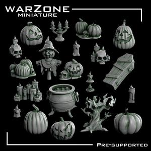 20 Pumpkins basing bits Halloween set