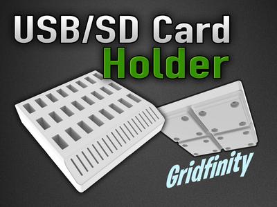 USB / SD Card Holder - 2x2 Gridfinity