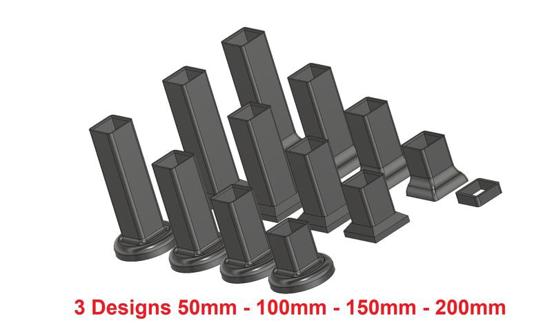 Table leg extension Ikea Lack (50MM-200MM HIGH)