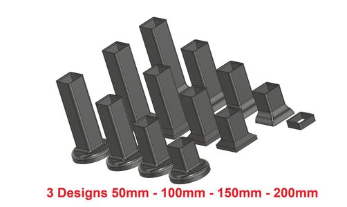 Table leg extension Ikea Lack (50MM-200MM HIGH)