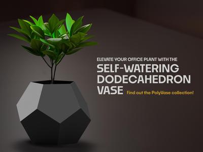 Self-Watering DodecahedronVase 