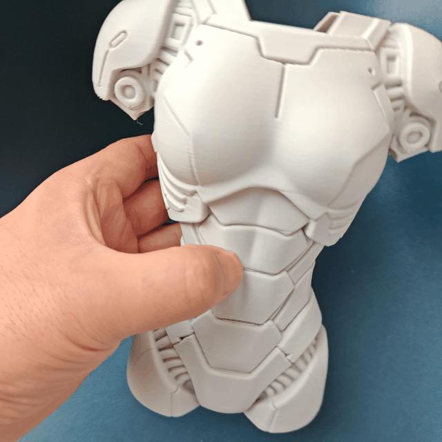 Well-developed pectoral muscles mecha vase
