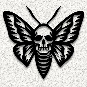 death moth wall art home decor