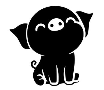 Happy piggy 8 (two colours)