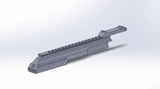 Airsoft AK-47 dog leg railed dust cover/also with separate pieces