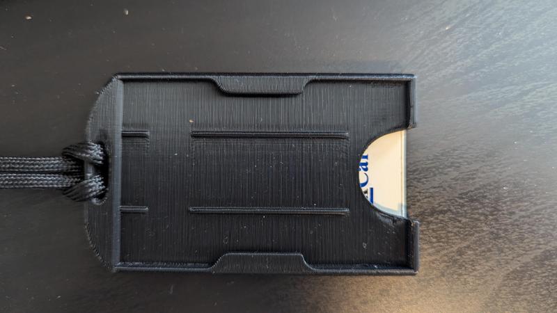 Dual ID Badge Rugged - Ellipse Hole
