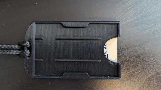 Dual ID Badge Rugged - Ellipse Hole