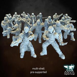 Desert House Troopers - Modular Infantry for Skirmish Tabletop Wargames