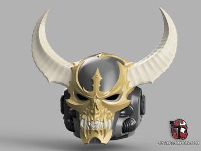  Space Marine 2 Black Legion Aspiring Champion Chaos Marine PVP Update Helmet 1:1 Scale Cosplay