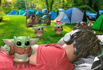 Baby Yoda Phone and cup holder