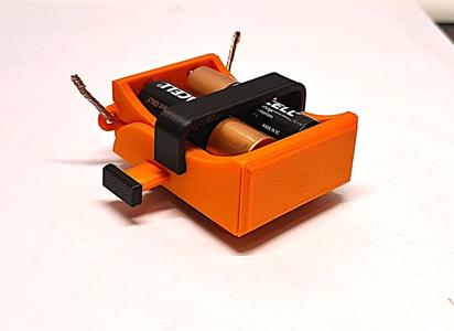 Battery holder with switch function (no solder)