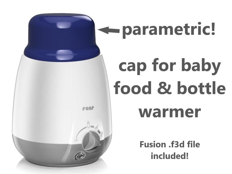 Save energy every night! Parametric cap for baby food & bottle warmer (& reer model no. 3310)