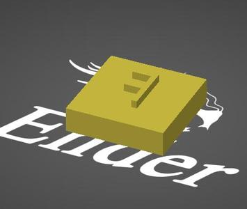 Letter "F" embosser