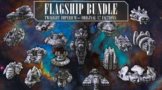 Twilight Imperium 3D print ship models - FLAGSHIP PACK