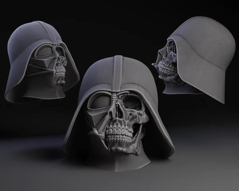 Darth Vader skull keychain