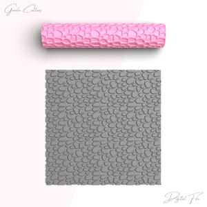 Stones Texture Roller For Polymer Clay, Natural Clay Texture Rolling Pin, Clay Tool, No: 1426