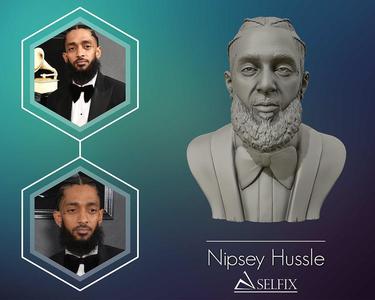 Nipsey Hussle 3D Bust Sculpture