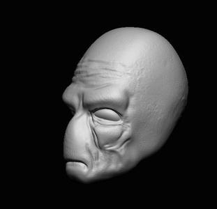 Duros Head Sculpt - Star Wars Action Figure - 3D Print File STL