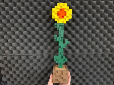 Minecraft puzzle Sunflower