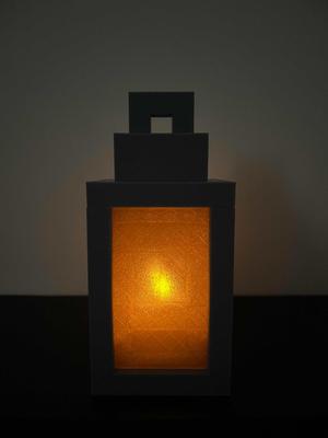 Little Minecraft Lantern for an Electric Tealight
