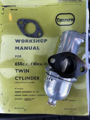 Triumph Bonneville T120R/Tiger TR6 Intake 30mm Carb Gasket/Spacer [2.5mm thick, 5mm thick]