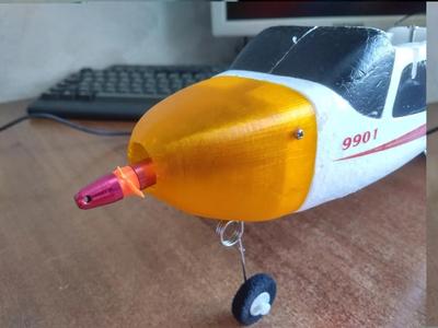 EasySky small Cessna 172 cowl hood v2 and v1   