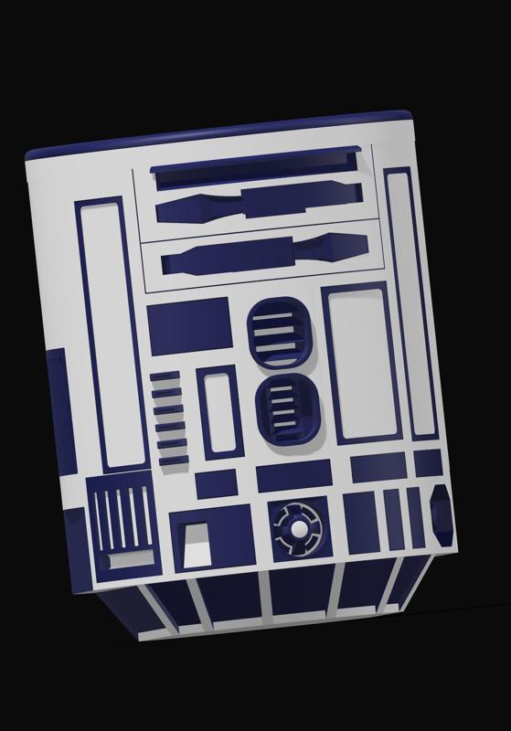 12 oz R2D2 Coozie without handle.