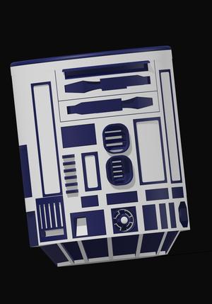 12 oz R2D2 Coozie without handle.