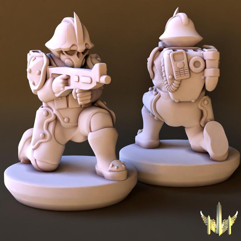 Space Conscript Infantry Pose 02