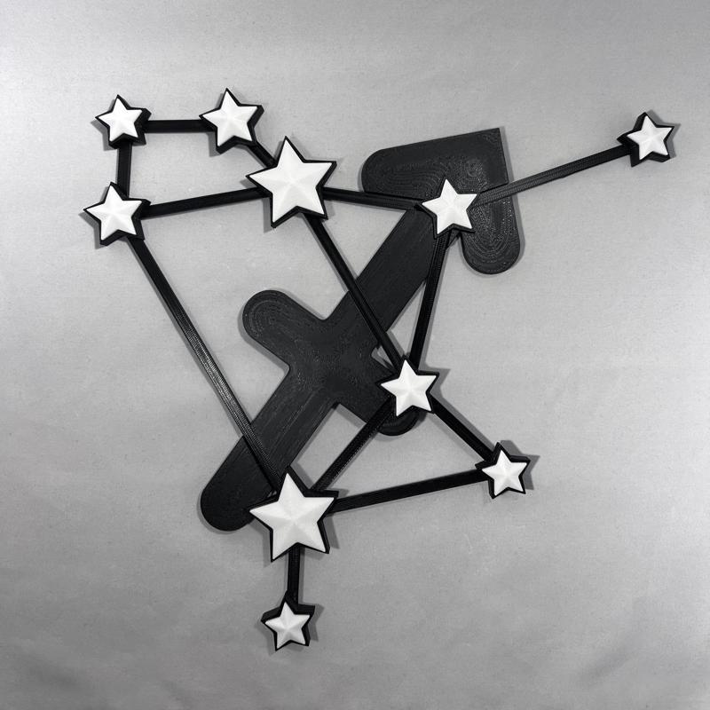 Sagittarius Zodiac Constellation – 3D Printable Sagittarius Art STL Files - NO AMS - COMMERCIAL LICE